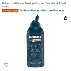 New Sealed‎ NeilMed NeilCleanse Piercing Aftercare Saline Solution Spray